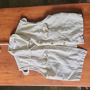 Talbots linen vest